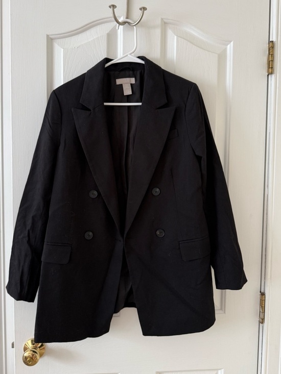 H&M Jackets & Blazers - H&M Black Double-Breasted Blazer
